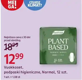 Rossmann Vuokkoset, podpaski higieniczne, Normal oferta