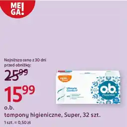 Rossmann o.b. Ultimate Comfort tampony higieniczne, Super oferta