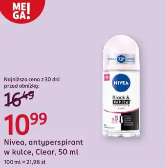 Rossmann Nivea, antyperspirant w kulce, Clear oferta