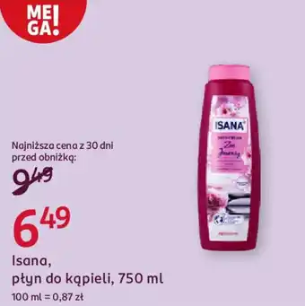 Rossmann Isana płyn do kąpieli oferta