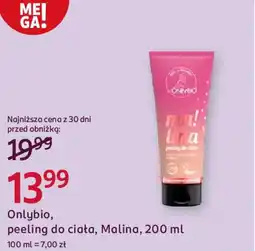 Rossmann Onlybio, peeling do ciała, Malina oferta