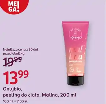 Rossmann Onlybio, peeling do ciała, Malina oferta