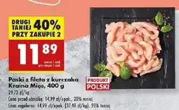 Biedronka Paski z fileta z kurczaka Kraina Mięs oferta