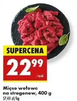 Biedronka Mięso wołowe na strogonow oferta