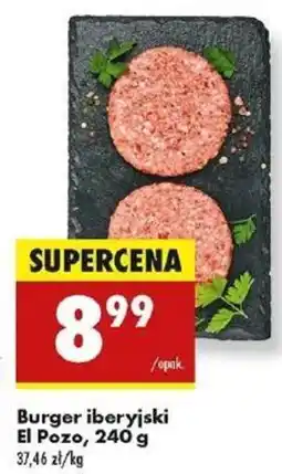 Biedronka Burger iberyjski El Pozo oferta