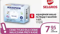 Selgros Aquaqphor wkład filtrujący maxfor+ oferta