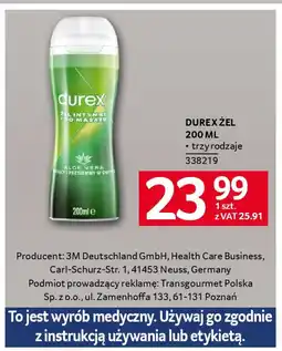 Selgros Durex żel oferta