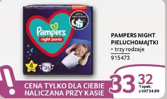 Selgros Pampers night pieluchomajtki oferta