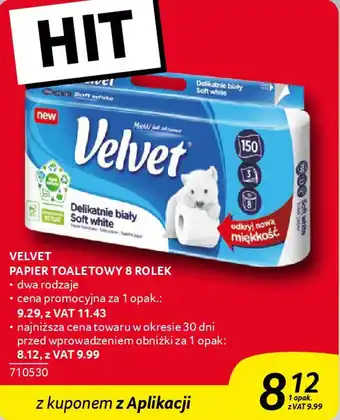 Selgros Velvet papier toaletowy oferta