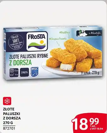 Selgros Złote paluszki rybne z dorsza oferta