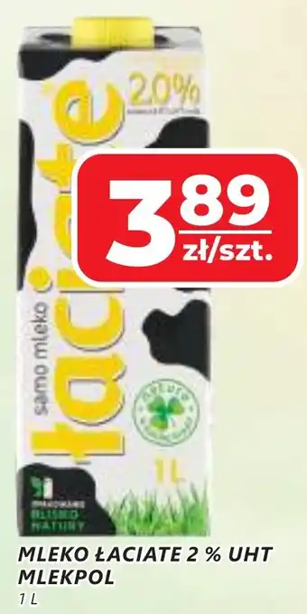 Top Market Mleko łaciate 2 % UHT mlekpol oferta