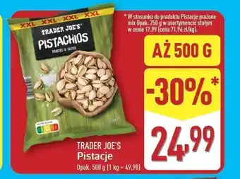 ALDI Pistacje kalifornijskie Trader joe's oferta