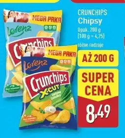 ALDI Chipsy zielona cebulka Crunchips x-cut Crunchips lorenz oferta