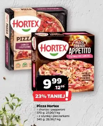 Netto Pizza z szynką i pieczarkami Hortex oferta