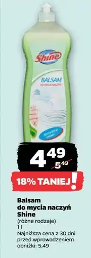 Netto Balsam do mycia naczyń zielony Shine Classic oferta