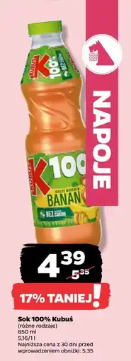 Netto Sok jabłko-banan-marchew Kubuś 100% oferta