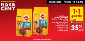 Biedronka Sucha karma dla psa z wołowiną i drobiem Pedigree, 7 kg oferta