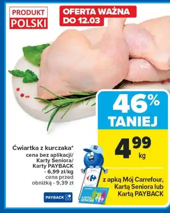 Carrefour Ćwiartka z kurczaka Carrefour oferta