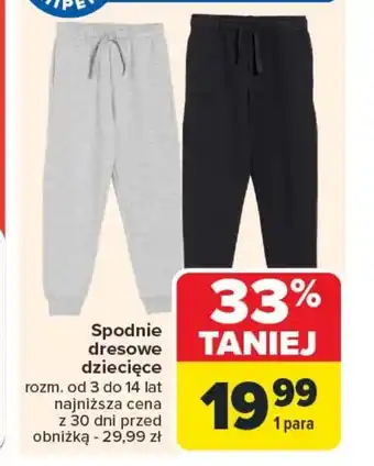 Carrefour Spodnie dresowe oferta