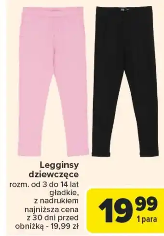 Carrefour Legginsy dziewczęce oferta