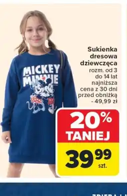 Carrefour Sukienka dziewczęca S! oferta