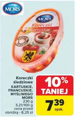 Carrefour Koreczki śledziowe Mors oferta