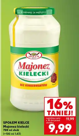 Kaufland Majonez Społem Kielce oferta