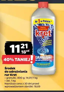 Netto Granulki do udrażniania rur Kret oferta