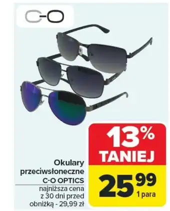 Carrefour Okulary przeciwsłoneczne Co Optics oferta