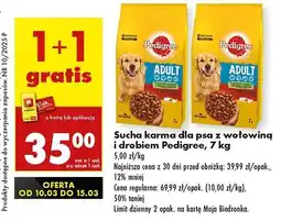 Biedronka Karma dla psa z wołowiną Pedigree Vital oferta