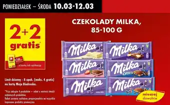 Biedronka Czekolada mleczna z ciasteczkami Milka Chips Ahoy oferta