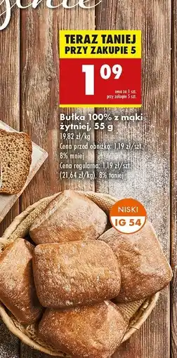 Biedronka Bułka z mąki żytniej oferta