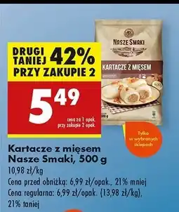 Biedronka Kartacze z mięsem Nasze Smaki oferta