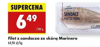 Biedronka Filet z sandacza ze skórą Marinero oferta