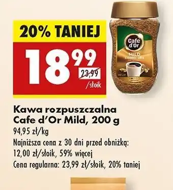 Biedronka Kawa Cafe D'or Mild oferta