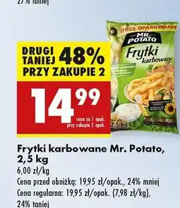 Biedronka Frytki karbowane Mr. Potato oferta