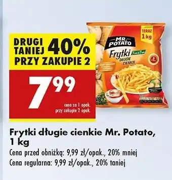 Biedronka Frytki długie cienkie Mr. Potato oferta