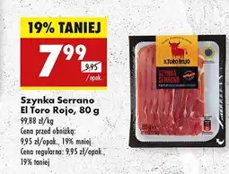 Biedronka Szynka serrano El Toro Rojo oferta