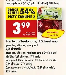 Biedronka Herbata pomegranate Teekanne Love oferta