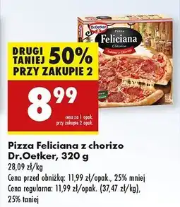 Biedronka Pizza salame chorizo Dr. Oetker Feliciana oferta