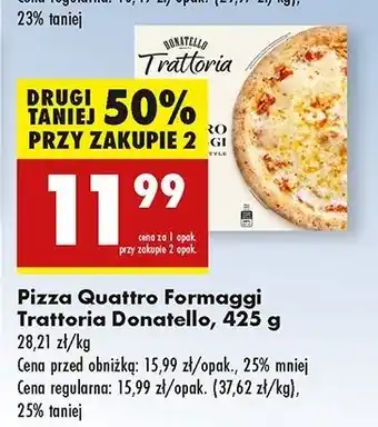 Biedronka Pizza quattro formaggi Donatello oferta