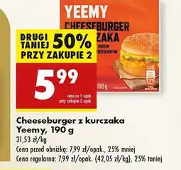 Biedronka Cheesburger z kurczaka Yeemy oferta