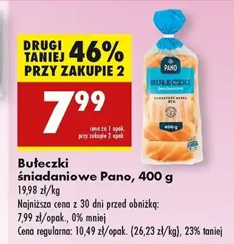 Biedronka Bułeczki śniadaniowe Pano oferta