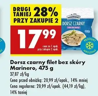 Biedronka Dorsz atlantycki filet bez skóry Marinero oferta