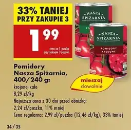 Biedronka Pomidory krojone Nasza Spiżarnia oferta