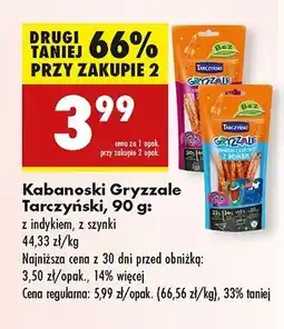 Biedronka Kabanosiki z szynki Tarczyński Gryzzale oferta