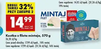 Biedronka Dorsz czarny filet kostka Family Fish oferta