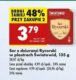 Biedronka Ser rycerski plastry Światowid oferta