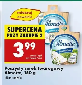 Biedronka Serek jogurtowy Hochland Almette oferta