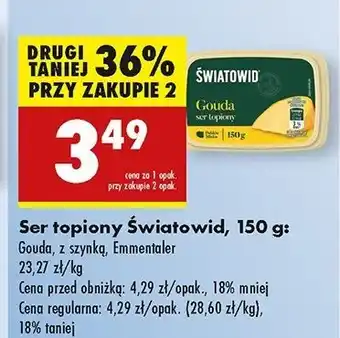 Biedronka Ser topiony emmentaler Światowid oferta